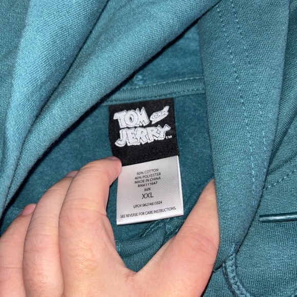 Warner Bros. Teal Tom and Jerry Hoodie - Picture 4 of 4